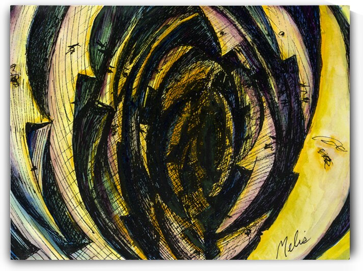 Moonlight Sonata   Abstract 16x12 Marc  Melis   2 by Marc Melis