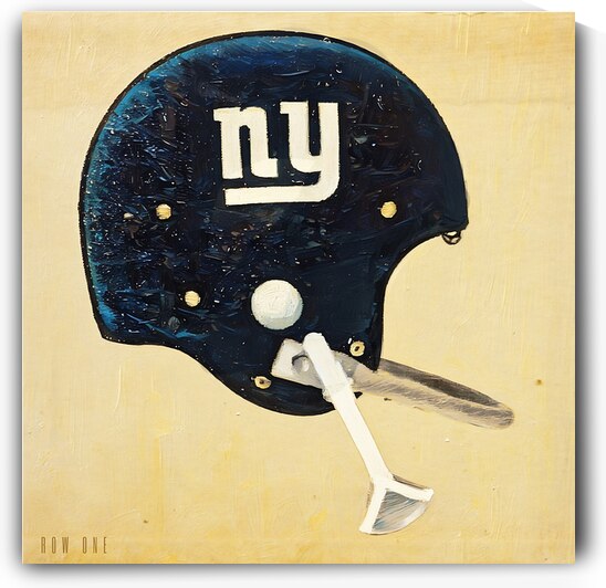 1963 New York Giants Football Helmet Wall Art by Row One Brand