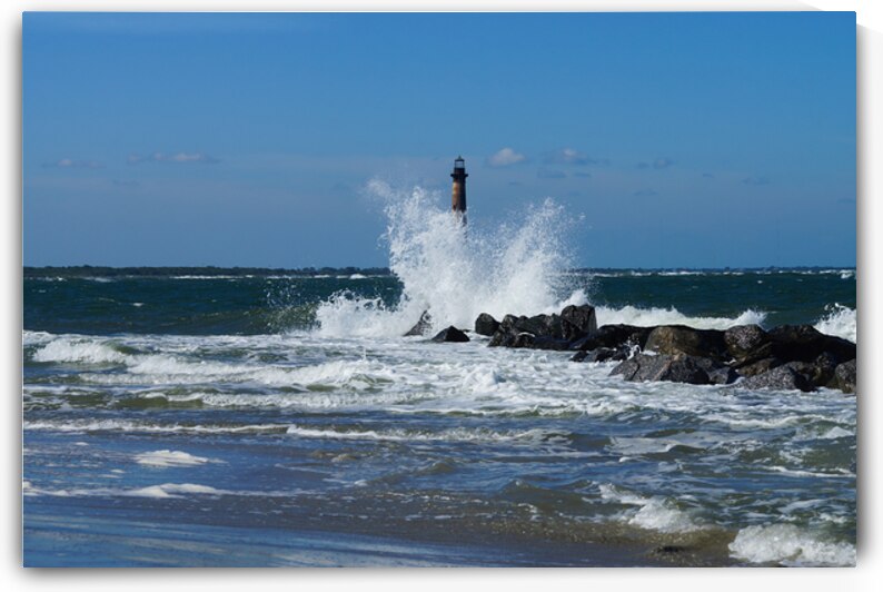 Morris Lighthouse Splash by Jennifer White