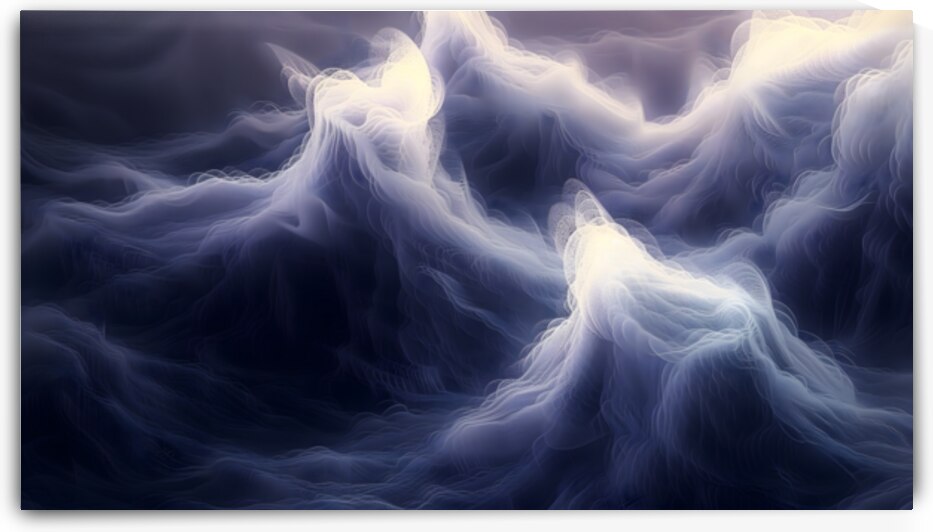 Phantom Tides – Abstract Seascape Art Print by Savage Art Prints