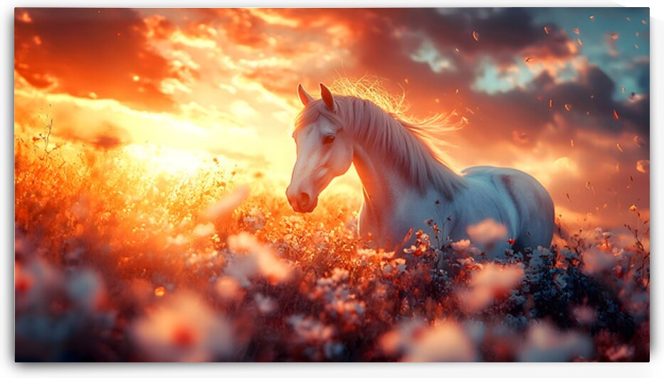 Wild and Free – Wildlife Landscape Art Print by Savage Art Prints