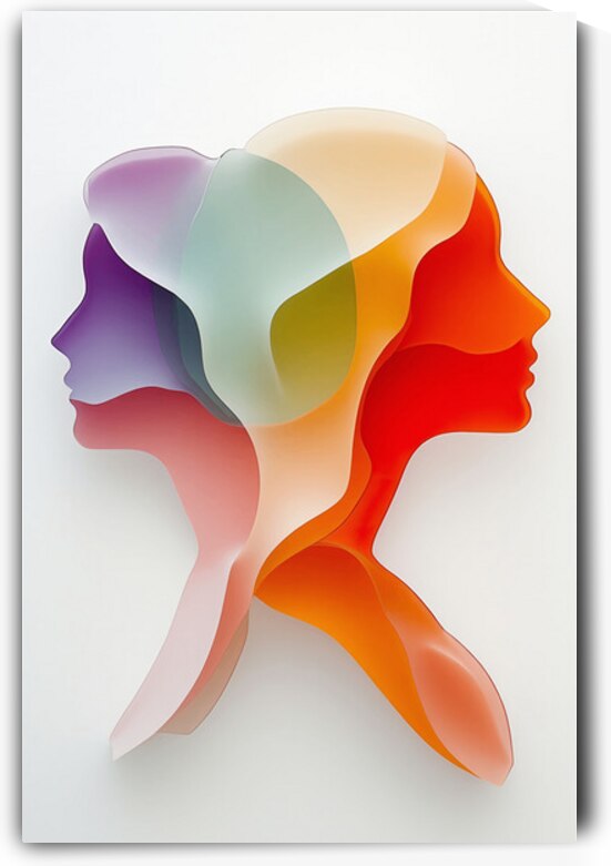 Mental Layers: Transparent Thoughts | Limited Edition | Personalizable by AtooArt