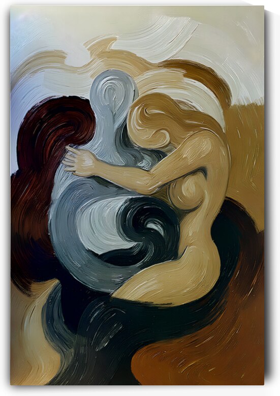 Weightless Embrace by David Allen Art