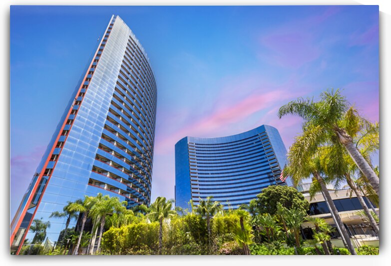 USA California San Diego Bay marina and Seaport Village in downtown near Gaslamp Quarter by Elijah Lovkoff