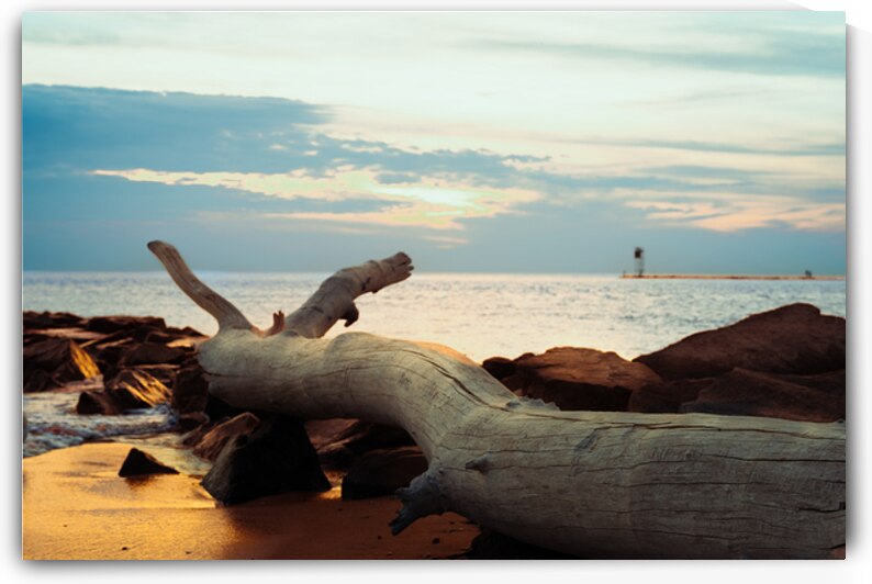 Higbee Beach Blue and Gold Light by Jason Fink