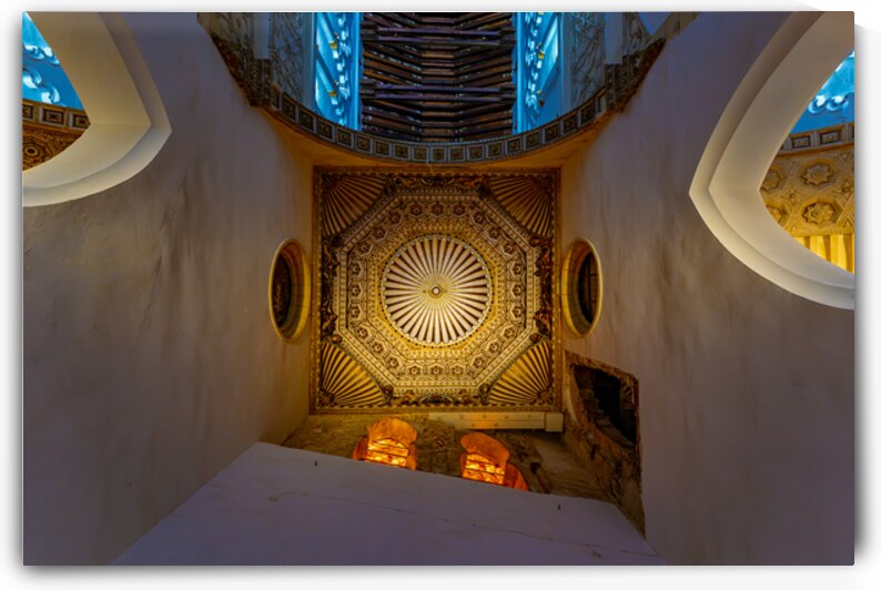 Ceiling Geometry in Blue by Geoffrey Prior