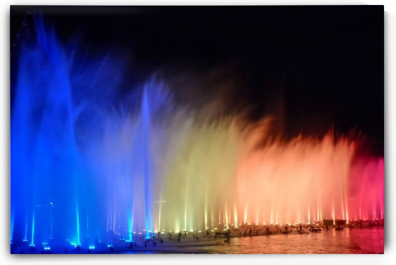 Rainbow Fountain Streams by Ryan Cameron
