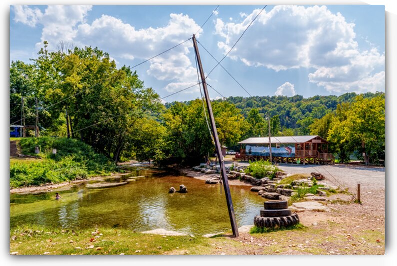 Rope Swing Big Spring Arkansas by Jennifer White