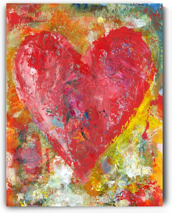 Big red heart by Karen Kaspar