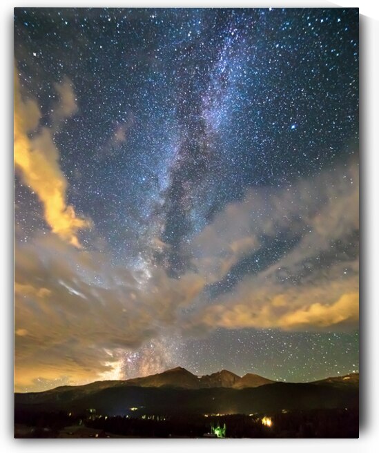 Mt Meeker and Longs Peak Milky Way Wings by Bo Insogna