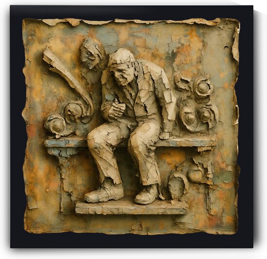 Man Worn By Time | Limited Edition | Personalizable by AtooArt