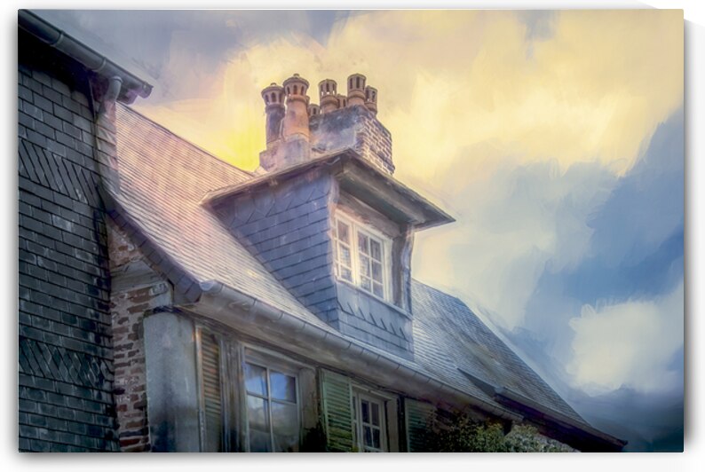 Normandy Honfleur Chimney Pots by Norma Brandsberg Photography