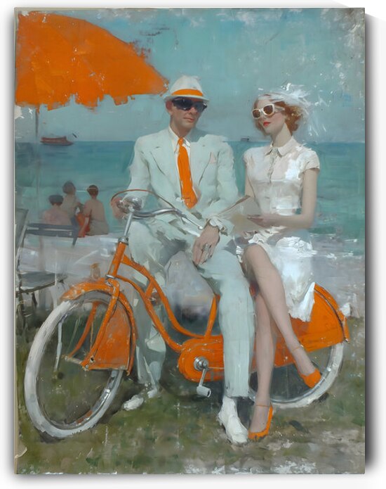 Elegance Under the Sun – Vintage Fashion Poster Art Print by Savage Art Prints