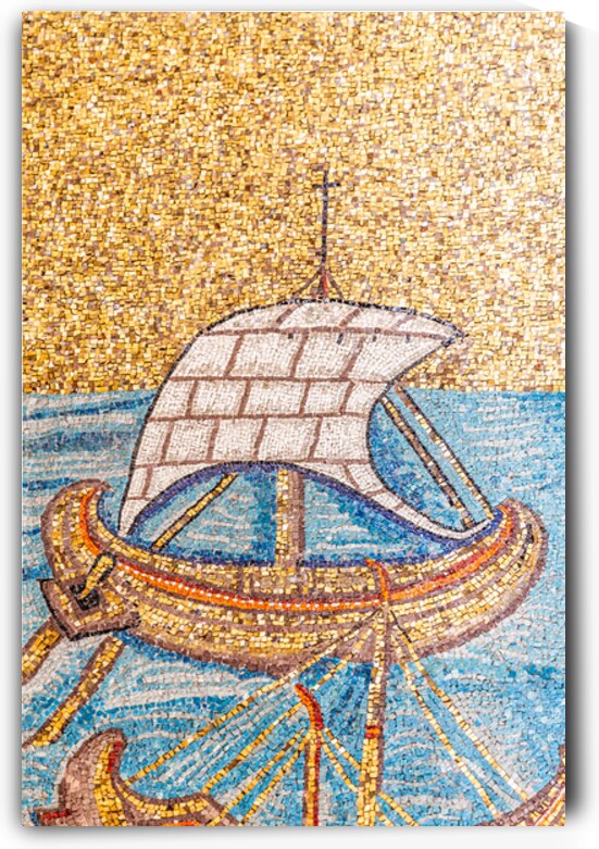 RAVENNA ITALY   Santa Apollinare Basilica antique interior dec by Paolo Modena