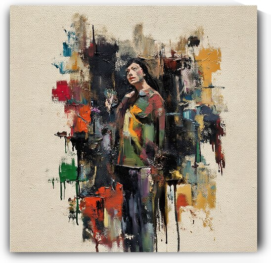 Echoes of the Metropolis: A Solitary Figure | Limited Edition | Personalizable by AtooArt