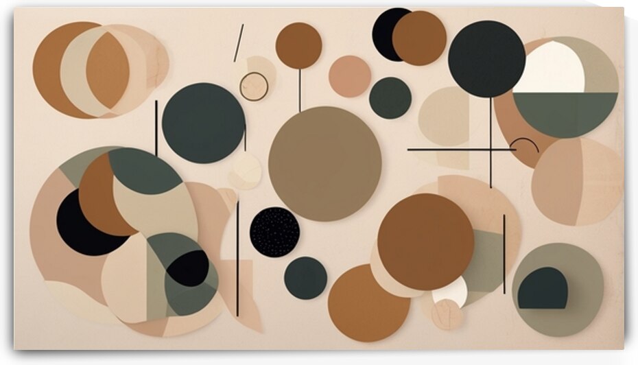 Leonardo Vision XL Abstract Earth Tones Geometry by Marigold