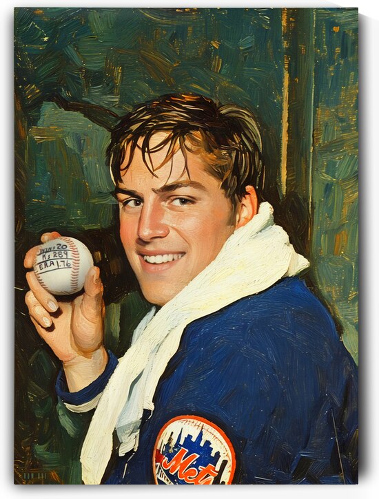 1971 Tom Seaver Art Print - Vintage Mets Baseball Decor | Row One Brand by Row One Brand