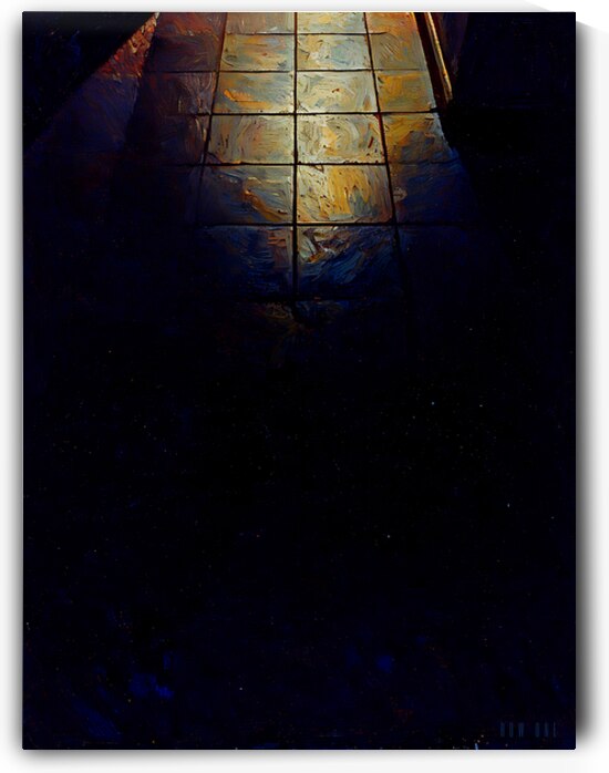 Dimly Lit Hallway by Row One Brand