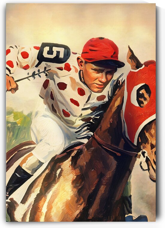 Earl Sande Jockey Horse Racing Art by Row One Brand