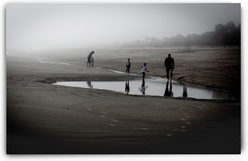 Beach Fun In the Fog by Norma Brandsberg Photography