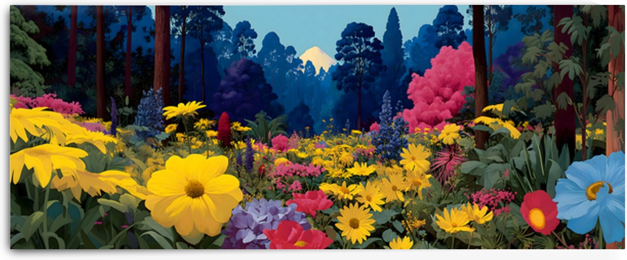 Vibe Bloom – Colorful Floral Art Print by Savage Art Prints