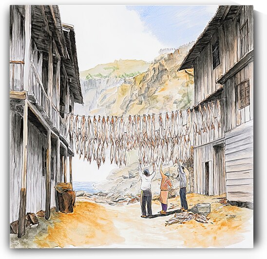 Sunlit Catch Drying   GIA2501 0498 ILU by JordiCarrio