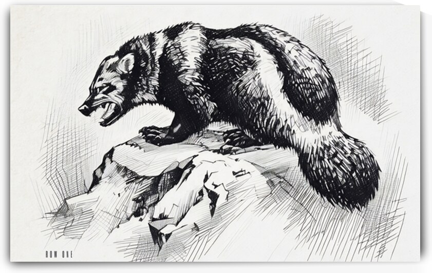 1970s Michigan Wolverine Art by Bonnie Marris by Row One Brand