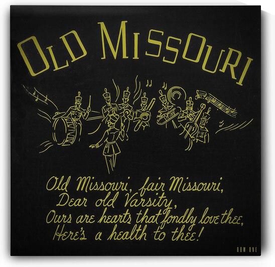1930s Missouri Tigers Band Art by Row One Brand