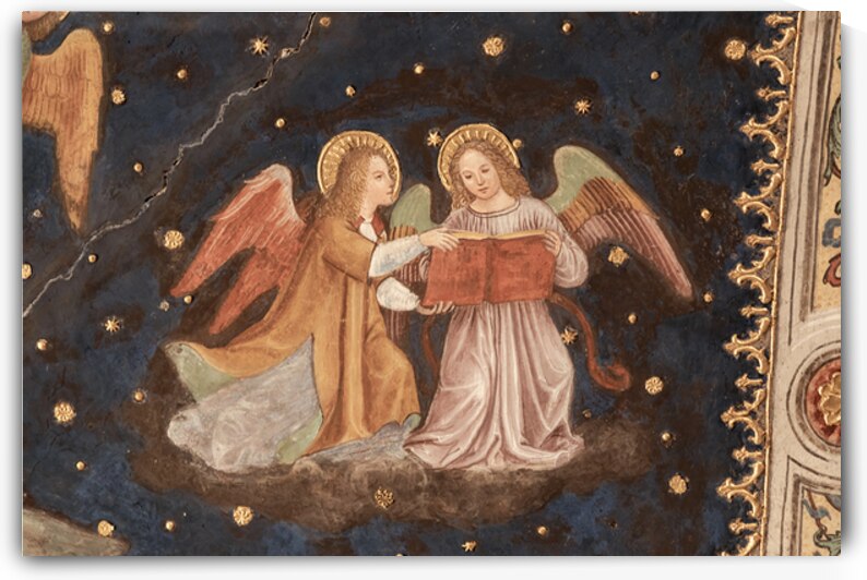 Angels on Starry Sky in San Maurizio al Monastero Maggiore churc by Paolo Modena