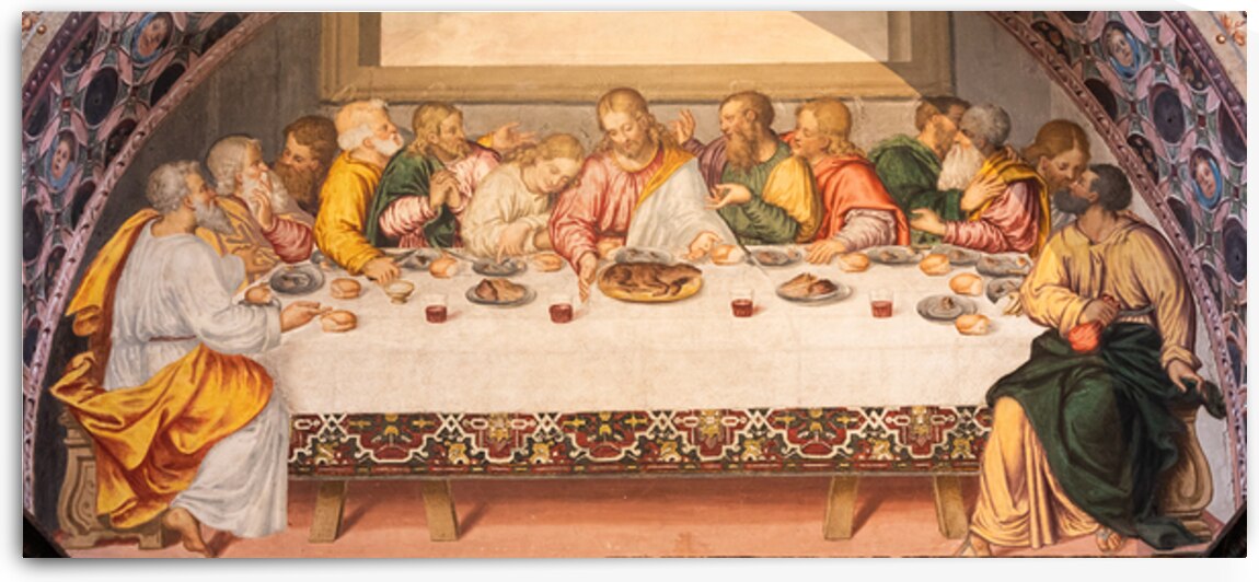 The Last Supper Fresco in San Maurizio al Monastero Maggiore Mi by Paolo Modena