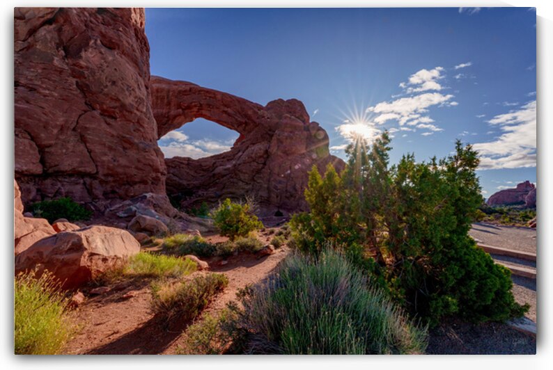 Sunburst At Arches North Window by Jennifer White