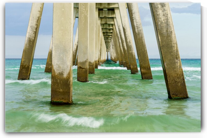 Warm Light Under Navarre Pier by Jennifer White