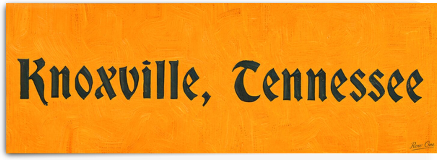 Knoxville Tennessee Vintage Art by Row One Brand
