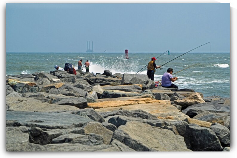 Fishing on the Rocks by Bill Swartwout Photography