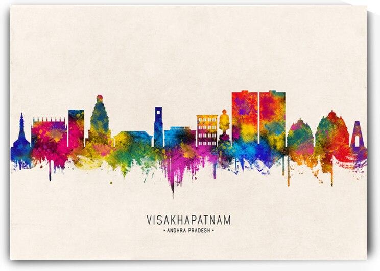 Visakhapatnam Andhra Pradesh Skyline Beige by Towseef Dar