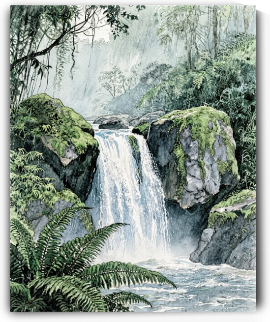 Rainforest Cascade   GIA2501 0512 ILU by JordiCarrio