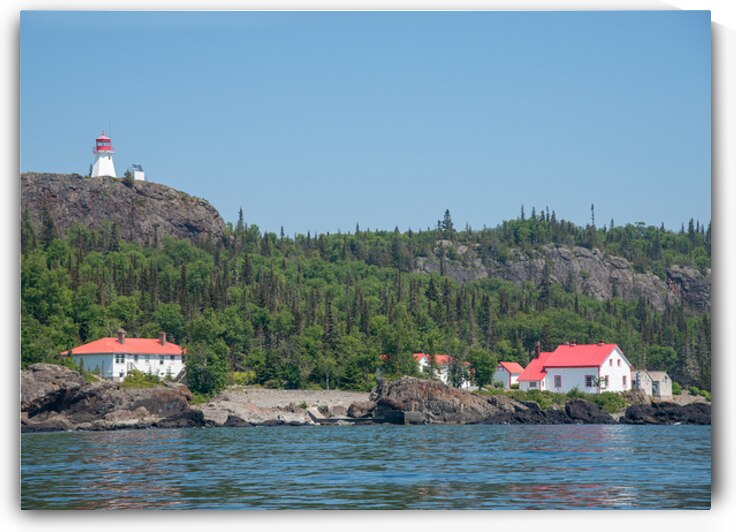 Slate Island Light house Print by Stephen Emms