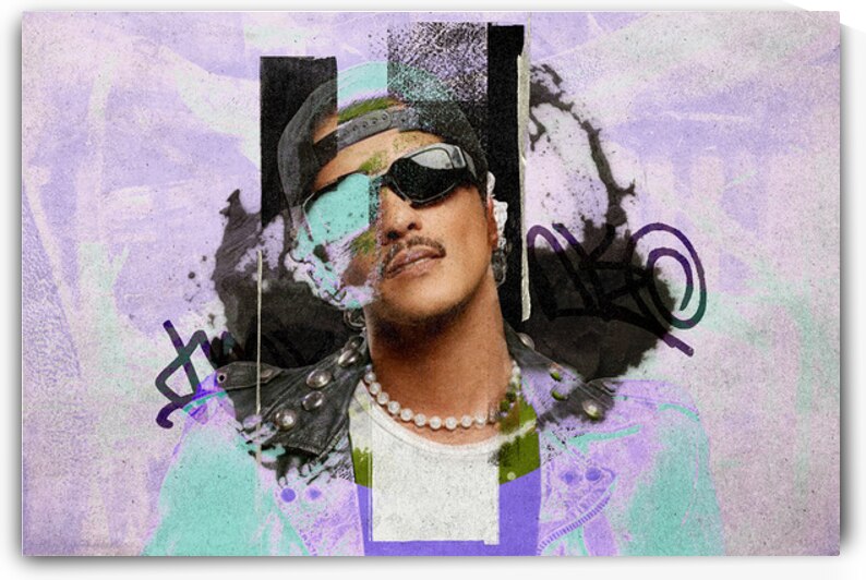 bruno mars Retro abstract by Trinara