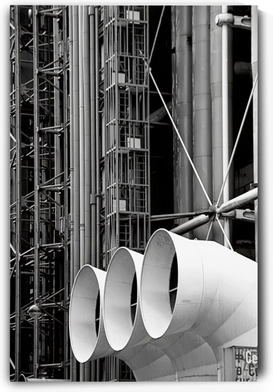 Essence of Paris Collection - Industrial Pipes at the Pompidou by Pavlos Art Photography