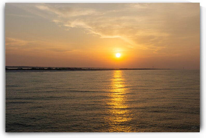 Navarre Beach Gold Sunrise Glare by Jennifer White