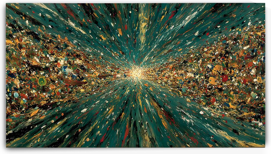 Infinity Stream – Cosmic Abstract Art Print by Savage Art Prints
