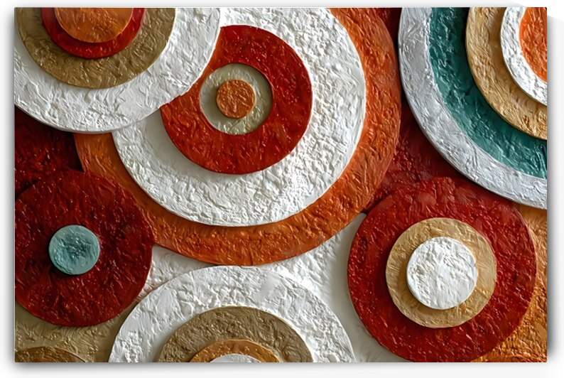 Terra Rings – Modern Geometric Art Print by Savage Art Prints