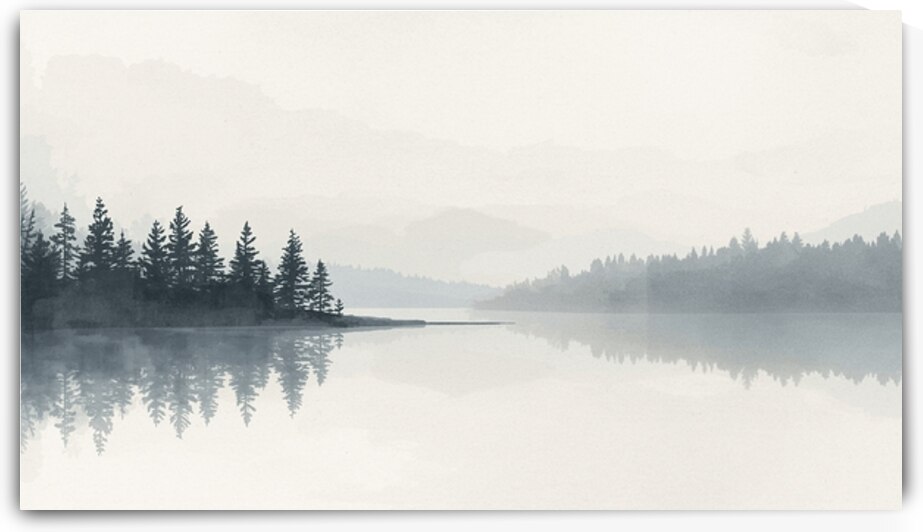 Silent Nordic Lake by Oussama Wail Bouhentala