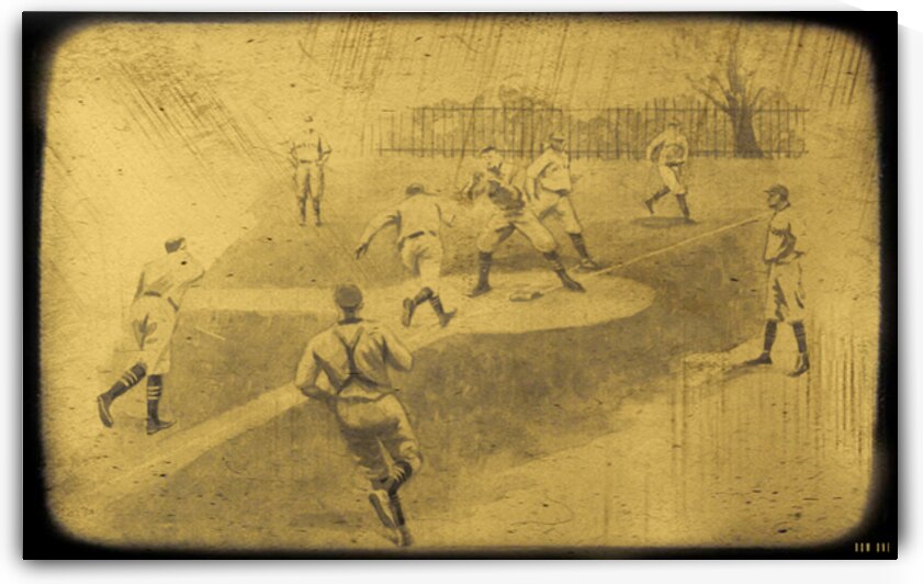 1920s Missouri Tigers Baseball Viewfinder Slide Art by Row One Brand