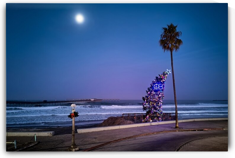 Christmas on the Beach in Ocean Beach San Diego  by Ryan Cameron