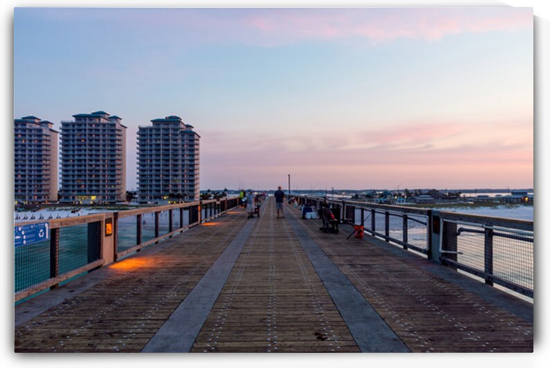 Purple Morning From Middle Of Navarre Pier by Jennifer White