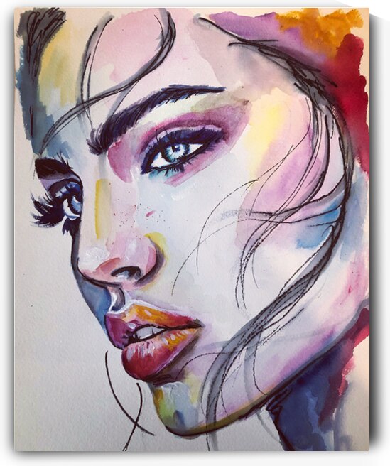 Bright Series 4 Watercolour 11 x 15 22 by Sylvia Cohen Fine Art