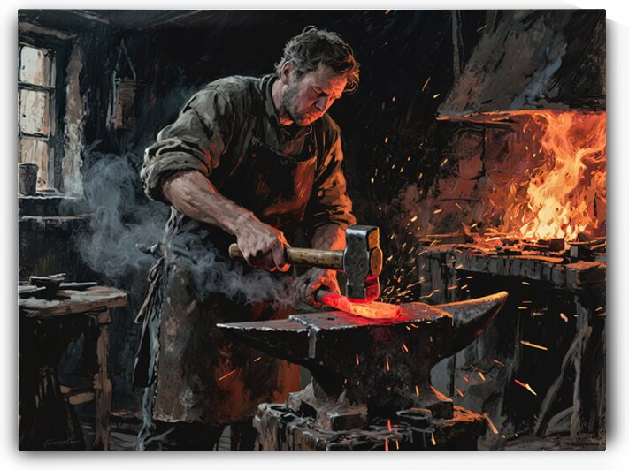 The Heart of the Forge   GIA2501 0591 OIL by JordiCarrio