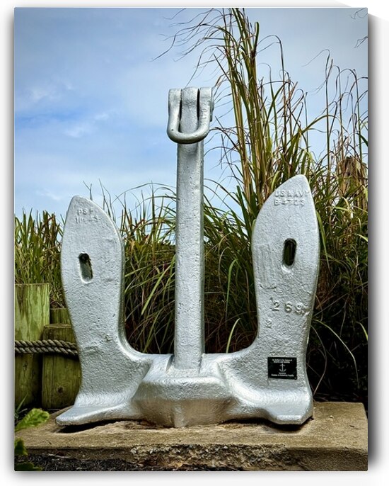 Navy Anchor in a Rustic Setting at the Beach by Bill Swartwout Photography