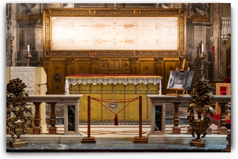 San Domenico Church Interior with Display of the Official Holy S by Paolo Modena